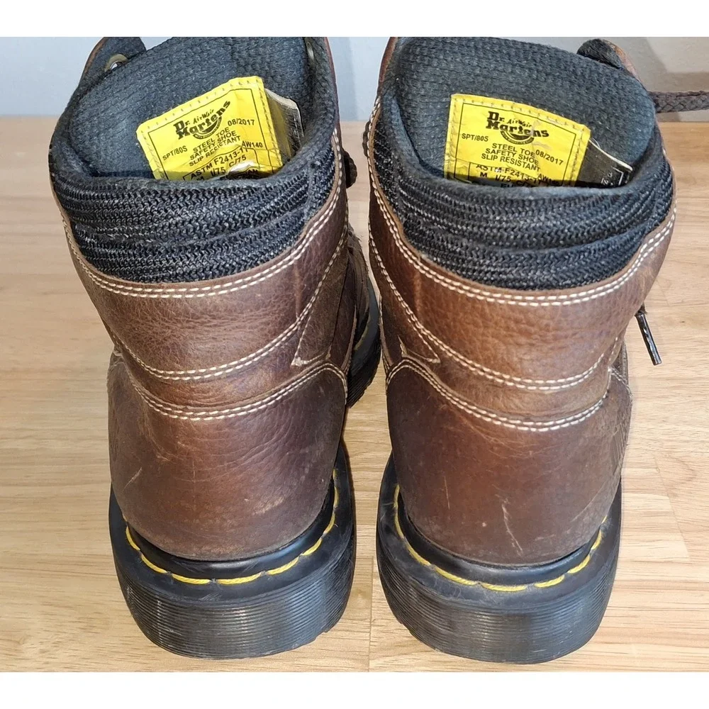 Dr. Martens AirWair Ironbridge Steel Toe Industrial Brown Boots Men's 8 READ